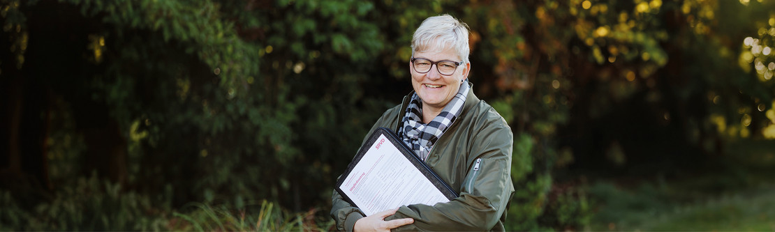 Marion Lange hilft SoVD-Mitgliedern über die ehrenamtliche Sozialberatung - Hero