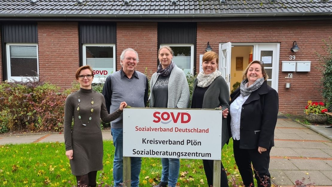 Die Mitarbeiterinnen und Mitarbeiter des SoVD im Kreis Plön