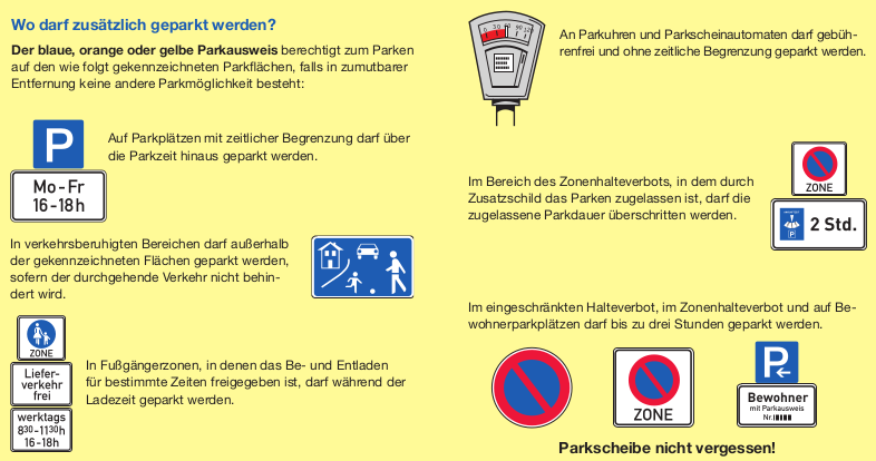 Plastifizierungsfolie für Parkausweis für Schwerbehinderte, EU