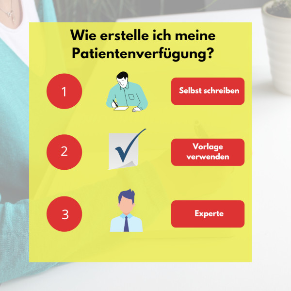 Patientenverfügung erstellen diese drei Optionen gibt es