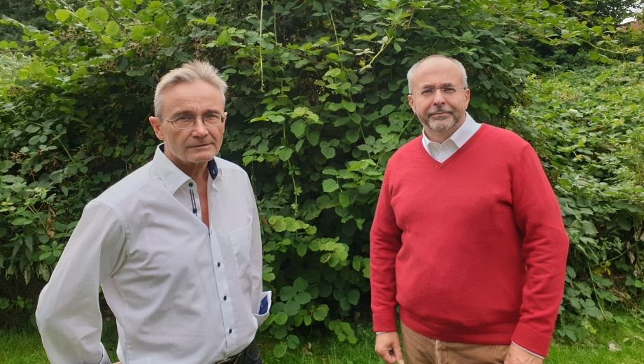 Gemeinsam mit Alexander Jankowsky vom SoVD kämpft Jörg Rödiger aus Eutin für eine gerechtere Rente