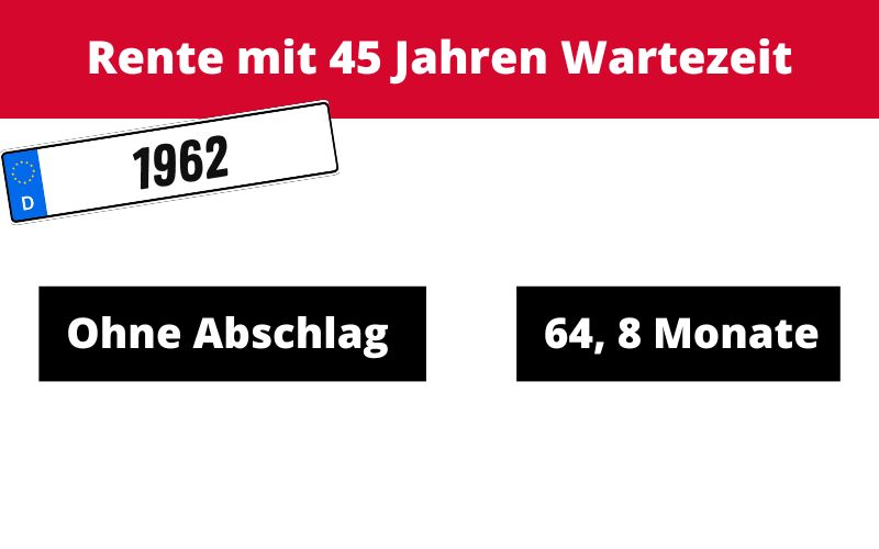 Jahrgang 1962 und die Altersrente für besonders langjährig Versicherte