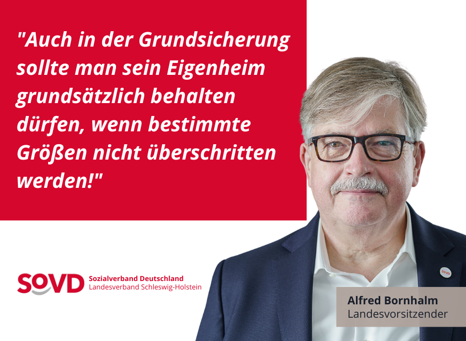 Alfred Bornhalm vom SoVD Schleswig-Holstein fordert einheitliche Regelungen bei den Kosten der Unterkunft Alfred Bornhalm vom SoVD Schleswig-Holstein fordert einheitliche Regelungen bei den Kosten der Unterkunft