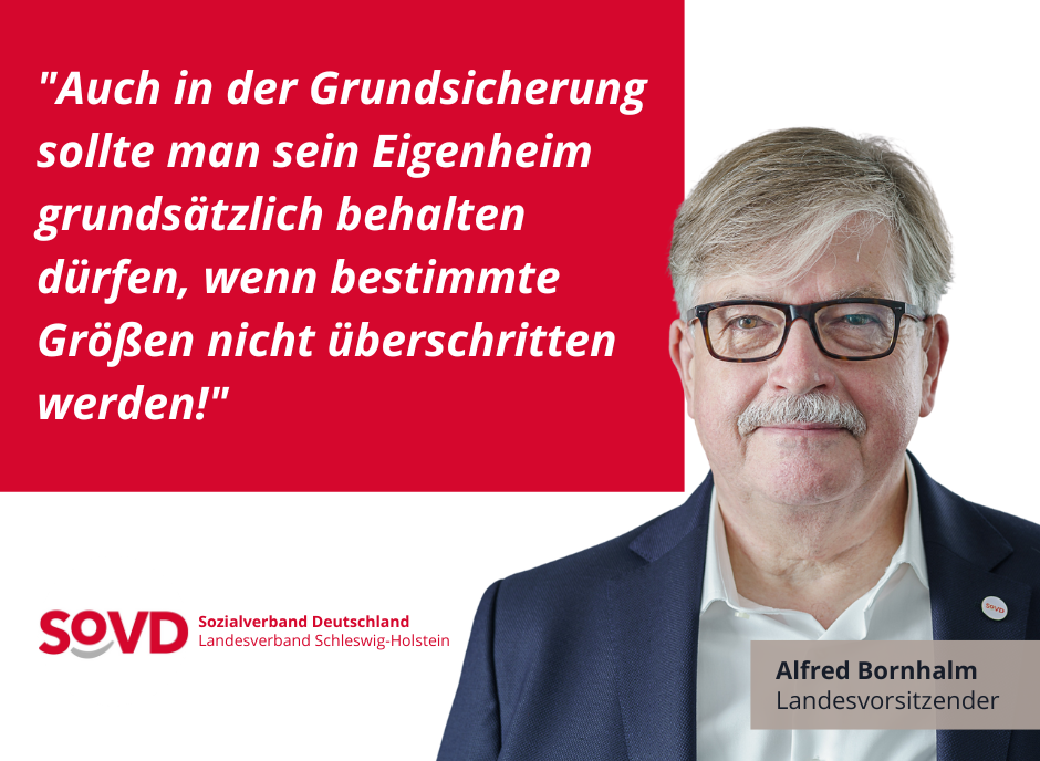 Alfred Bornhalm vom SoVD Schleswig-Holstein fordert einheitliche Regelungen bei den Kosten der Unterkunft