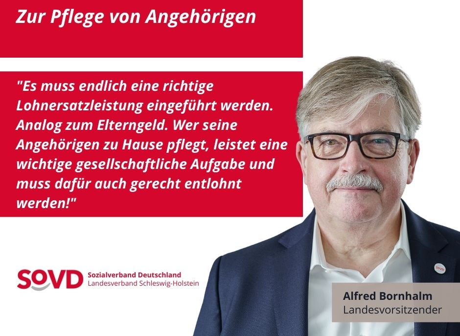 Zitat Alfred Bornhalm: Lohnersatzleistung für pflegende Angehörige Zitat Alfred Bornhalm: Lohnersatzleistung für pflegende Angehörige